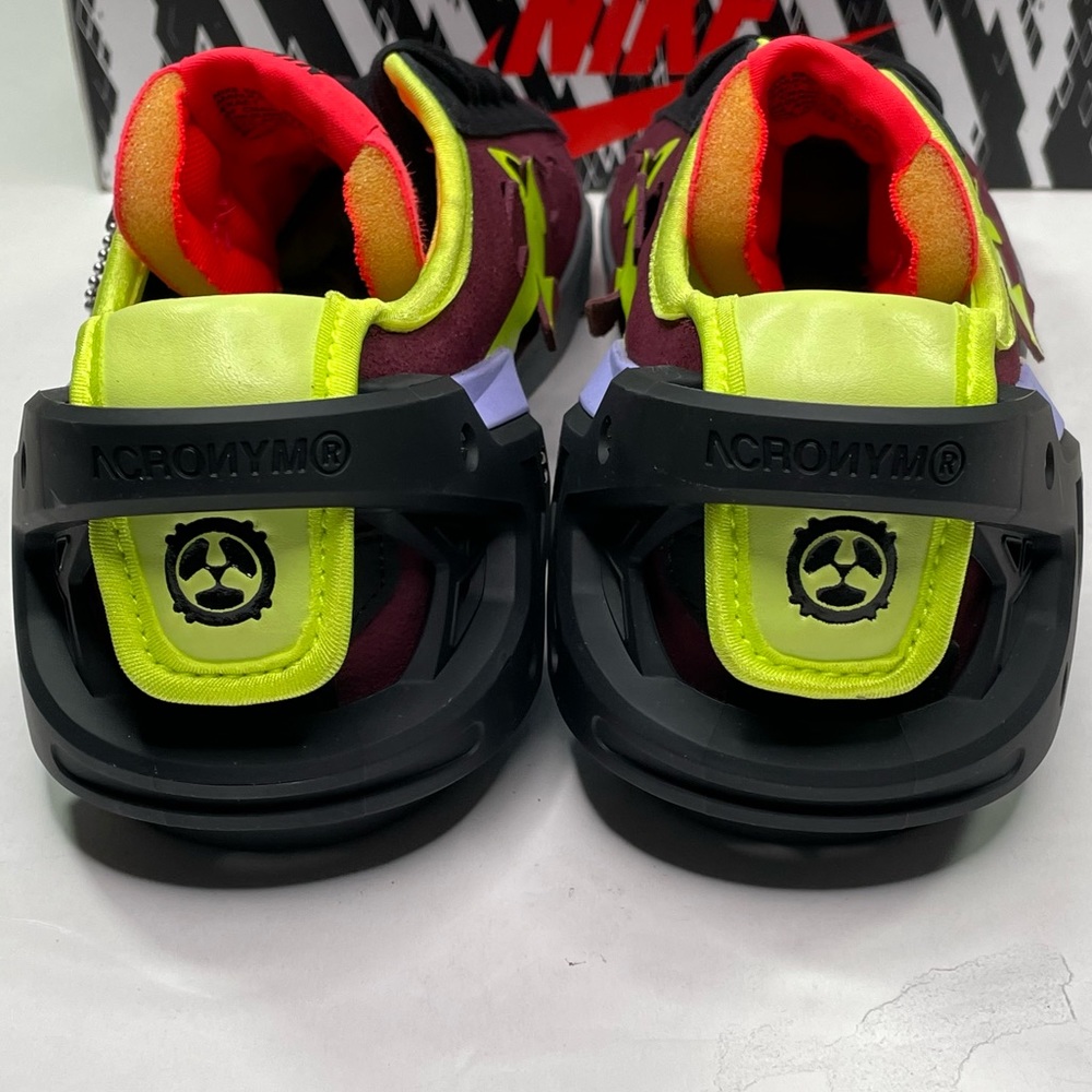 Nike Blazer Low Acronym Customizable Maroon & Black Basketball Size 10 Sneakers - Picture 3 of 14